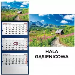 Kalendarz 2026 trójdzielny Hala gąsienicowa