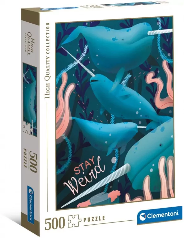 Clementoni. Puzzle 500. Fantastyczne zwierzęta Narwal - tantis.pl