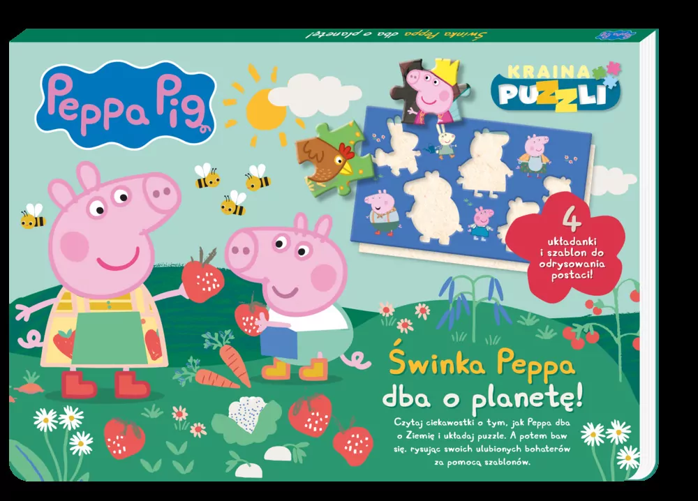 Peppa Pig. Kraina puzzli 3 Świnka Peppa dba o planetę! - tantis.pl