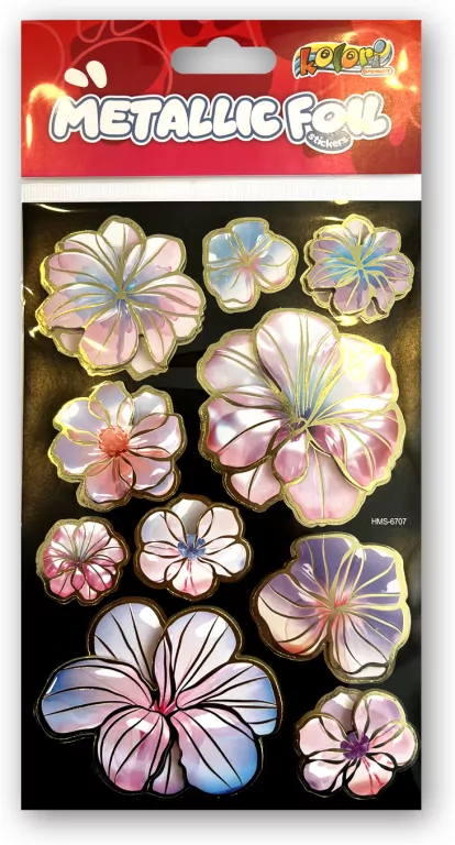 Naklejki foliowe Metalic Double Flowers PENMATE - tantis.pl