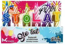 Świeczki urodzinowe "Sto lat"