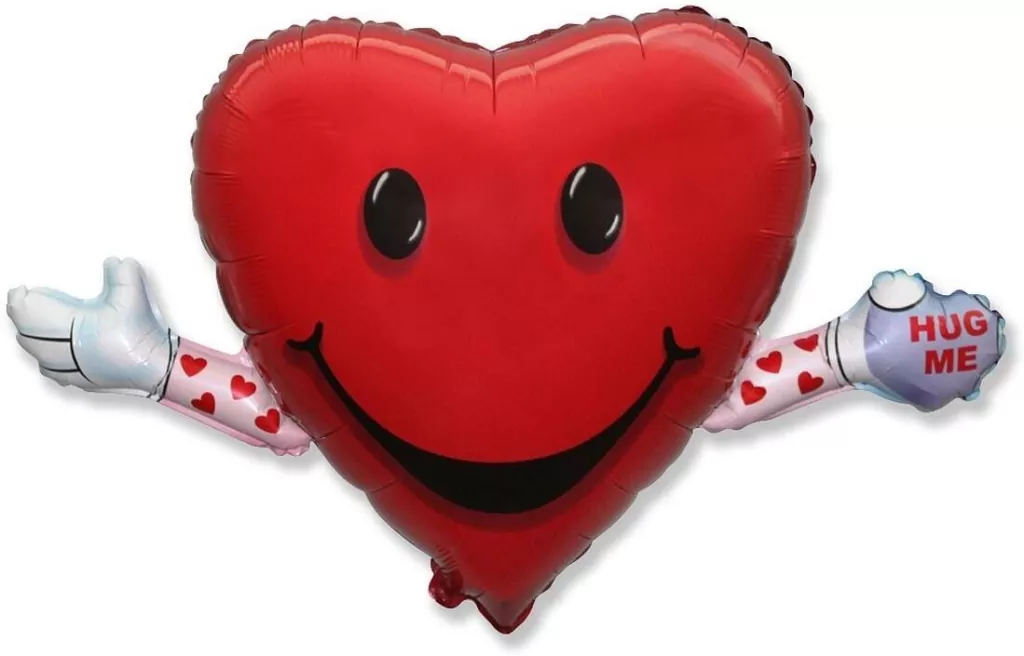 Balon foliowy 61cm Serce Love&Hug - tantis.pl