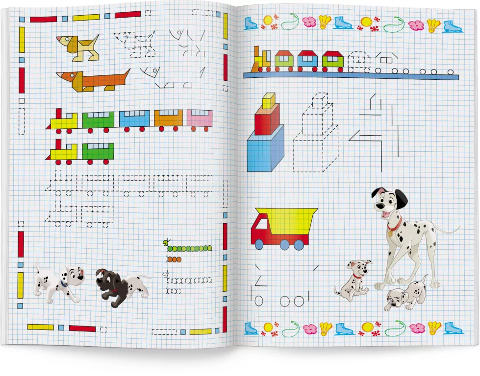 Rysujemy po kratkach II. Disney Uczy - tantis.pl