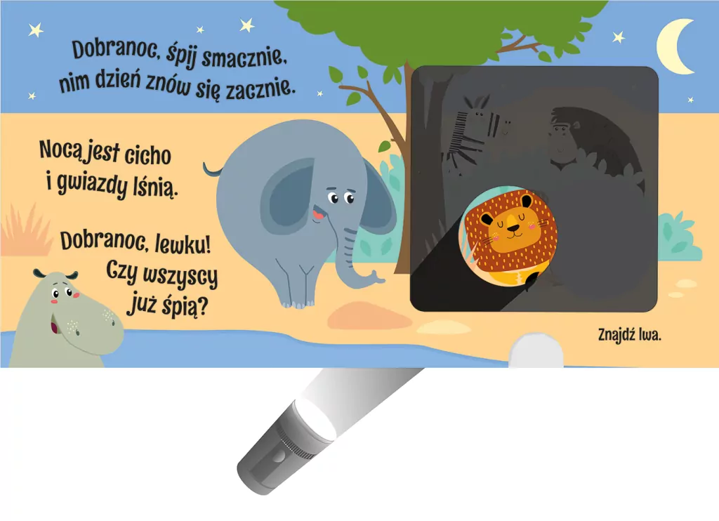 Dobranoc, lewku! Książka z latarką - tantis.pl