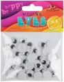 Oczy samoprzylepne 12mm czarno-białe - tantis.pl