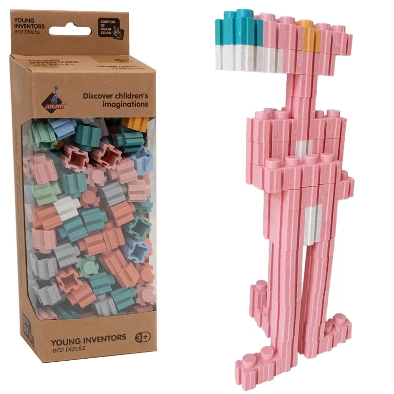 Eko Klocki Małych Geniuszy. 160 elementów. Konstrukcyjne - tantis.pl