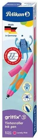 Pióro kulkowe Griffix praworęczne lovely pink - tantis.pl