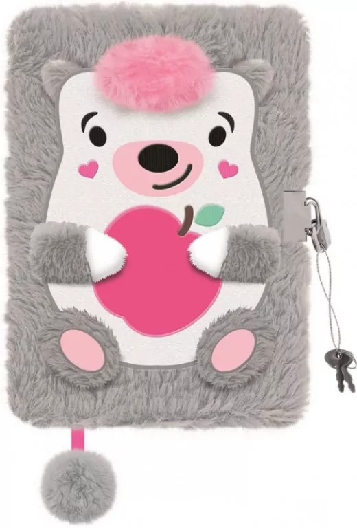 Pamiętnik z kłódką 3D włochacz A5 96k My Little Friend Hedgehog - tantis.pl