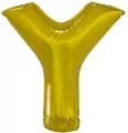 Balon foliowy litera Y złota 76x86cm - tantis.pl