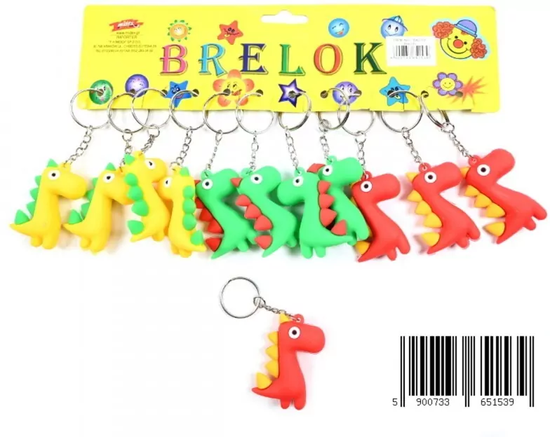 BRELOK GUM SMOK 5CM MIX KOL OPPBH - tantis.pl