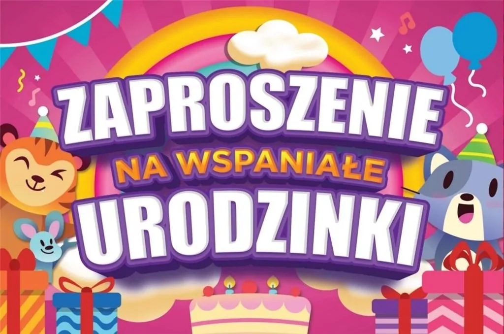 Zaproszenie Urodziny - tantis.pl