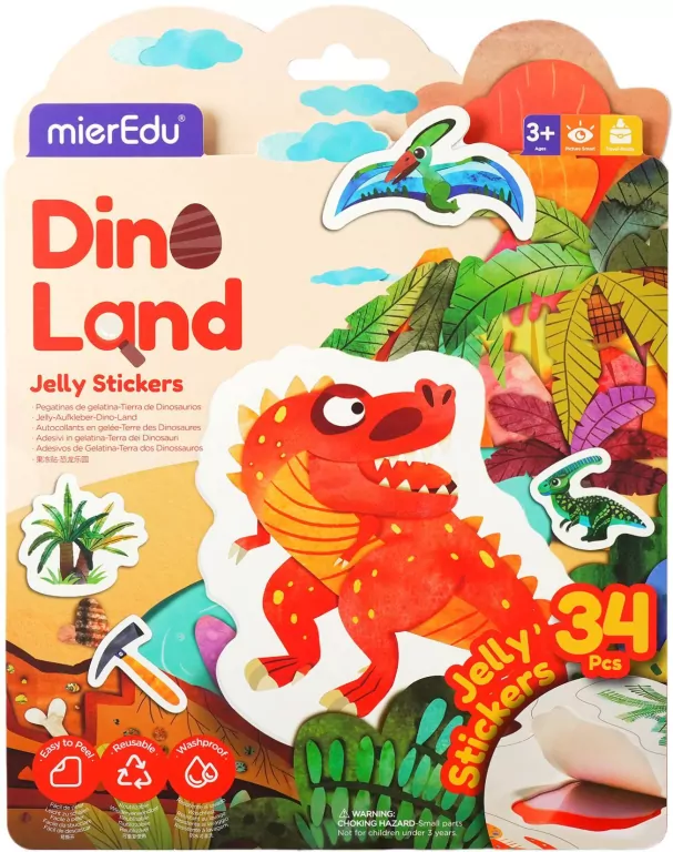 Naklejki żelki - Dinozaury - tantis.pl