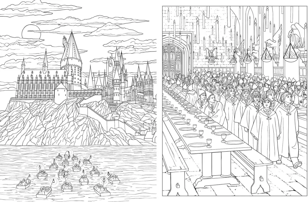 Harry Potter. Oficjalna kolorowanka. Hogwart - tantis.pl