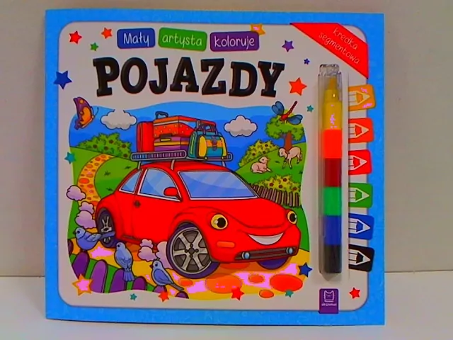 Pojazdy. Mały artysta koloruje - tantis.pl