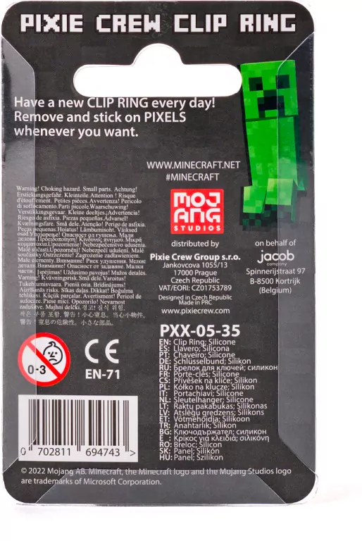 BRELOK CLIP RING 7X12 MINECRAFT B/C - tantis.pl