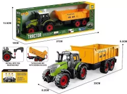 Traktor z przyczepą 35x9x8cm