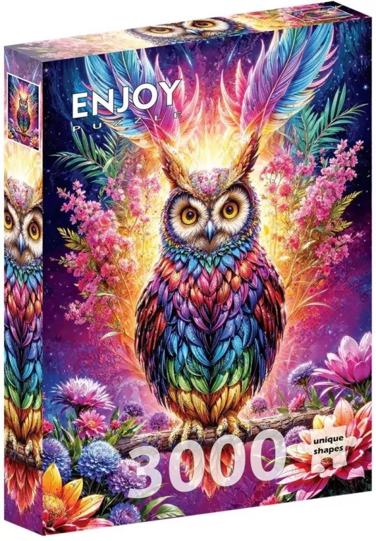 Puzzle 3000 Kolorowa sowa - tantis.pl