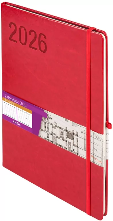 Kalendarz 2026 A4 Formalizm czerwony TDW - tantis.pl