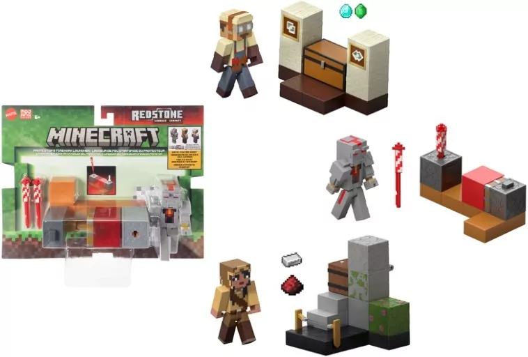 Minecraft Wyrzutnia fajerwerków + figurka Zestaw - tantis.pl