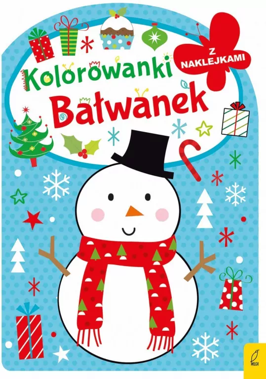 Bałwanek. Kolorowanka z wykrojnikiem - tantis.pl