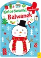Bałwanek. Kolorowanka z wykrojnikiem - tantis.pl