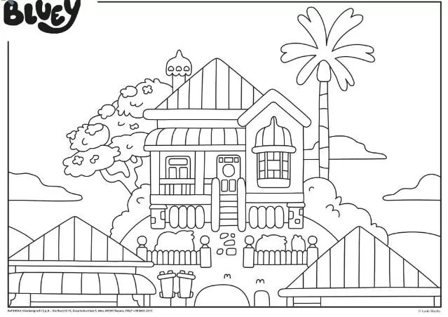 Lisciani. Puzzle 24 podłogowe dwustronne. Bluey - tantis.pl