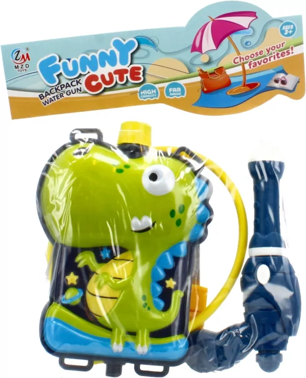 Pistolet na wodę Dino plecak Mega Creative 511350 - tantis.pl