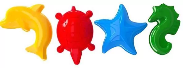 Foremka do piasku zwierzątka morskie MIX - tantis.pl