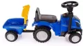 Jeździk traktor New Holland z przyczepką niebieski - tantis.pl