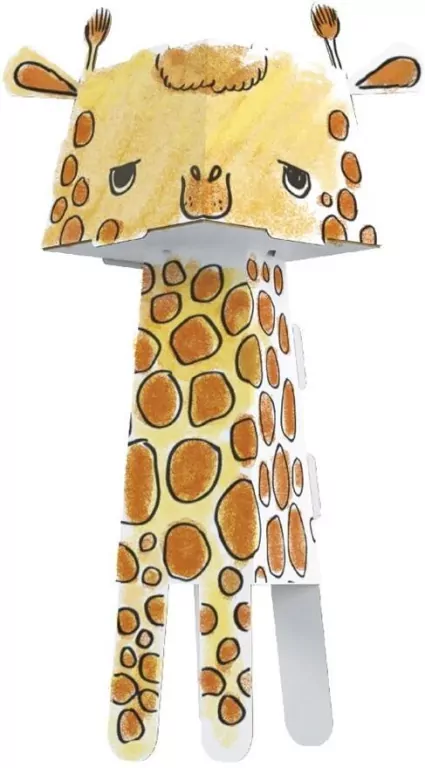 Żyrafa. Cube Head - tantis.pl