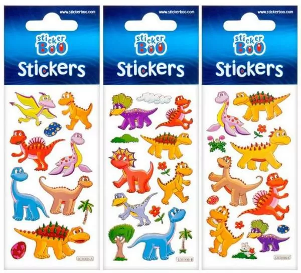 Naklejki Sticker BOO silver dinozaury - tantis.pl