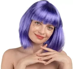 Peruka Kleopatra fioletowa