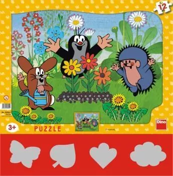 Puzzle 12 Krecik ogrodnik DINO - tantis.pl
