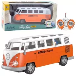 Autobus retro RC ze światłem 1:30
