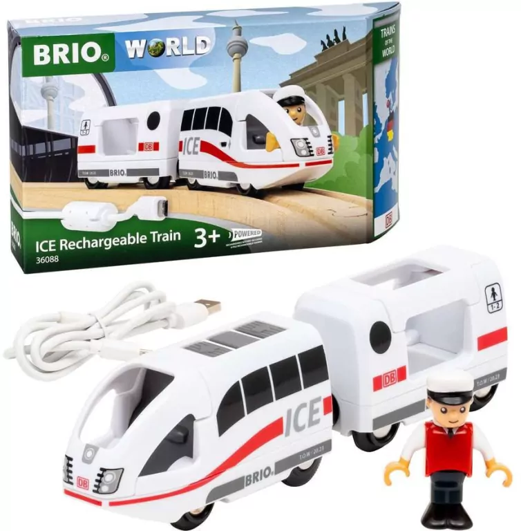 Brio. Pociągi świata. Pociąg ICE Ravensburger - tantis.pl