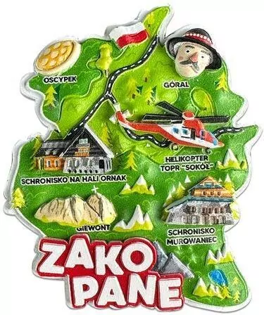 Magnes I love Poland Zakopane ILP-MAG-C-ZAK-43 - tantis.pl