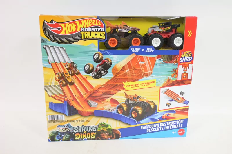 Hot Wheels Monster Truck Wyścig z demolką 2auta - tantis.pl