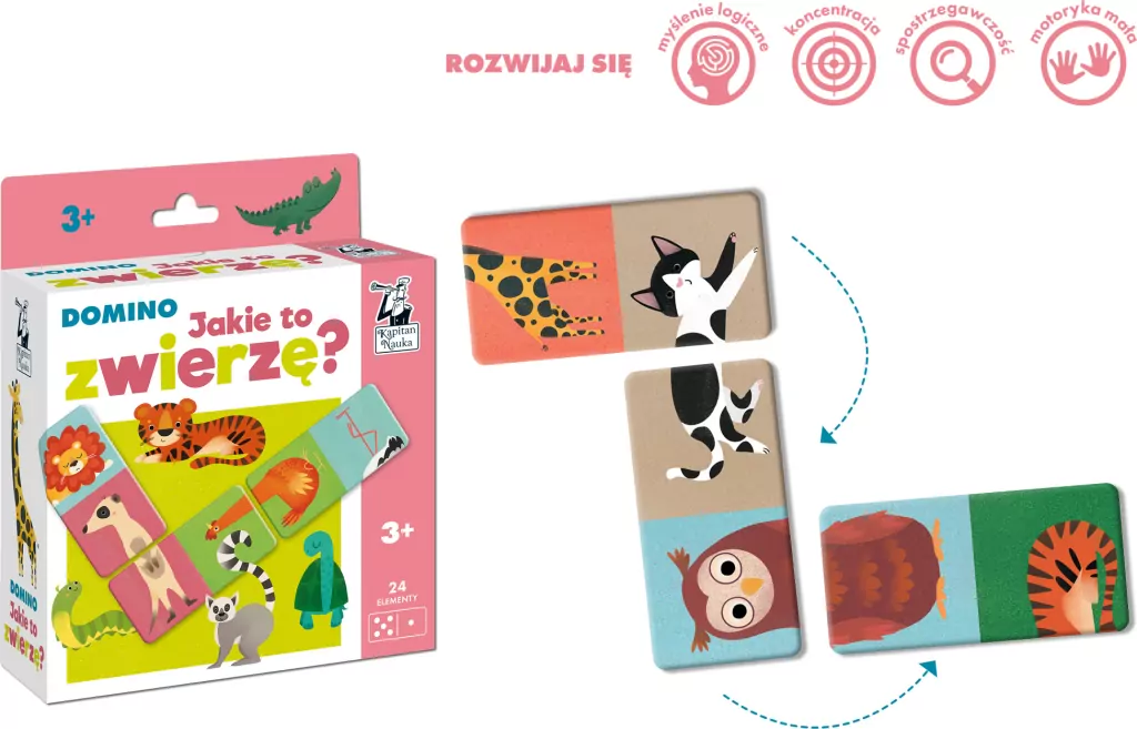Jakie to zwierzę? Domino. Kapitan Nauka - tantis.pl