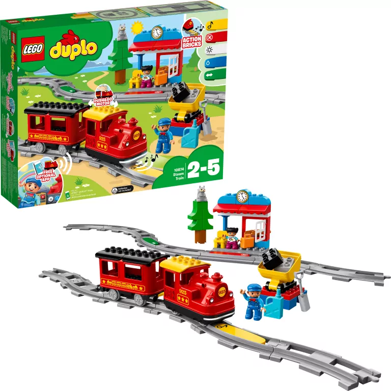 LEGO DUPLO. Pociąg parowy 10874 - tantis.pl