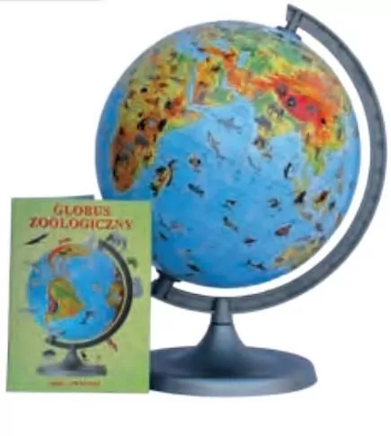 Globus 220 mm. Zoologiczny z opisem - tantis.pl