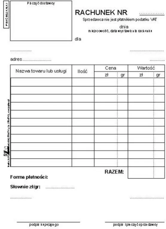 DRUK RACHUNEK WIELOKOP A6/100K PIR 2134 - tantis.pl
