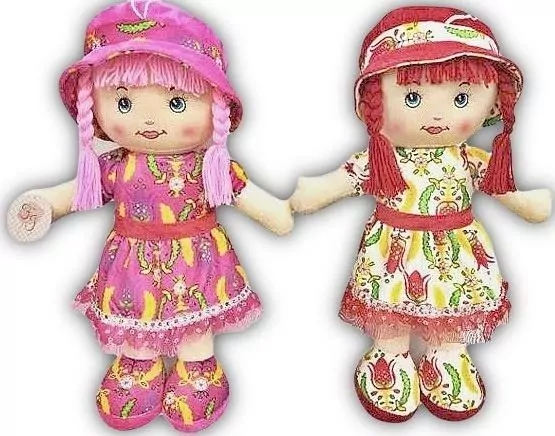 Lalka szmacianka 45cm mix - tantis.pl