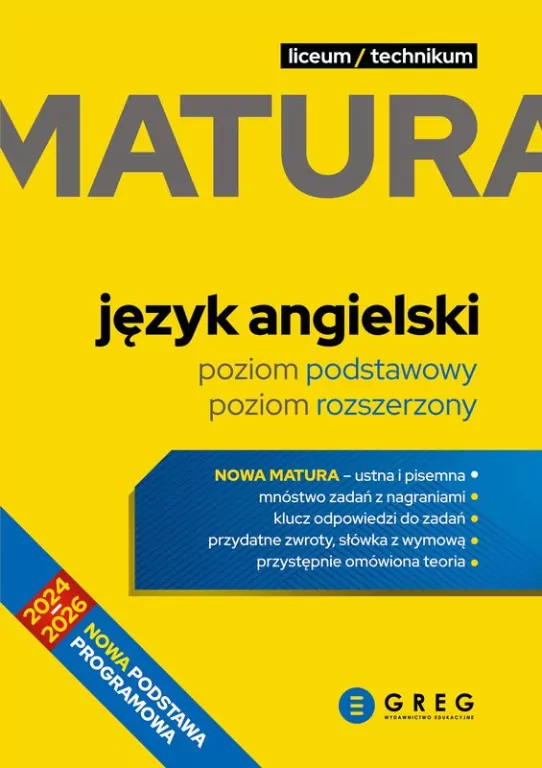 Matura 2024-2026 - Język angielski - tantis.pl