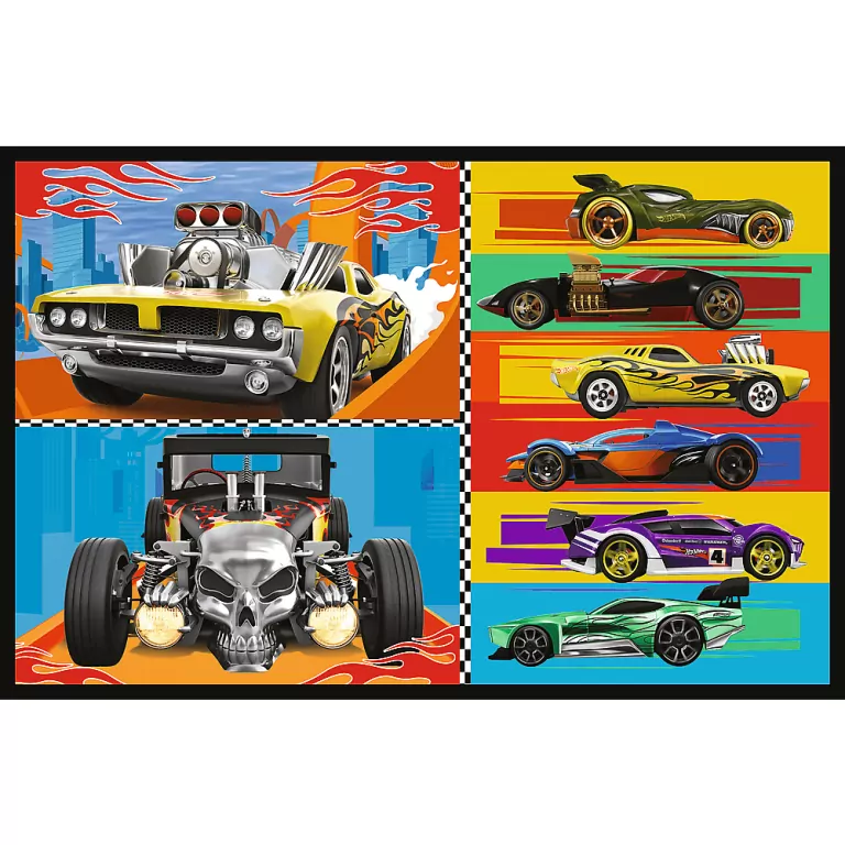 Puzzle 2x70 Samochodziki TREFL - tantis.pl