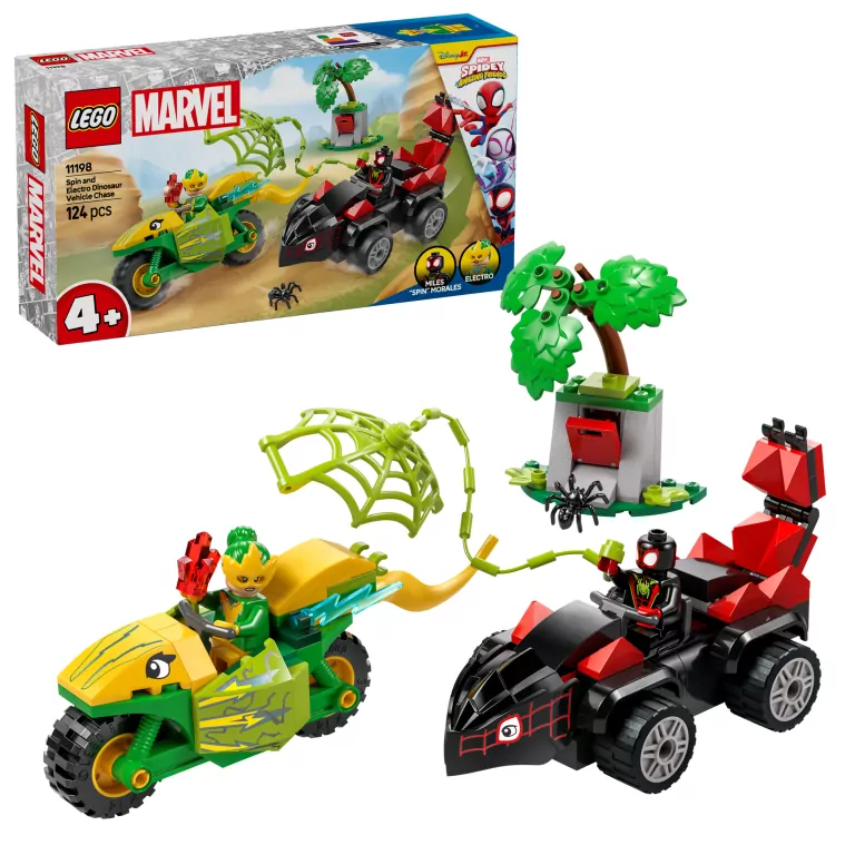 LEGO® Marel. Pościg Spina za Electro w dinopojeździe 11198 - tantis.pl