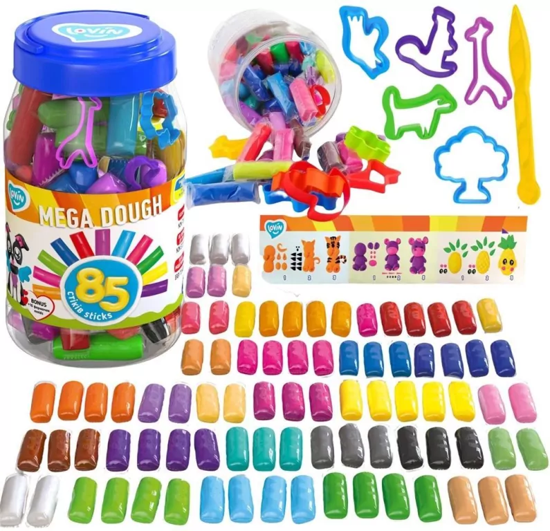 Mega ciastolina, 85 elementów - tantis.pl