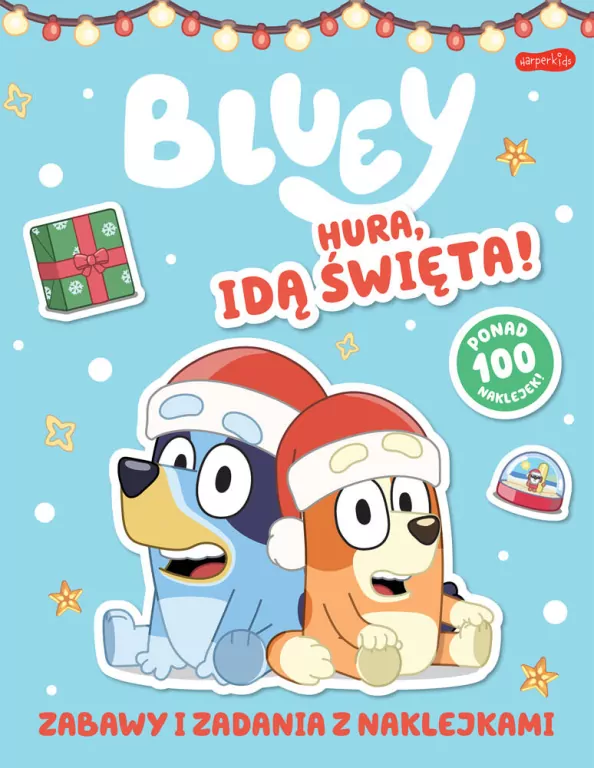 Hura, idą święta! Bluey. Zabawy i zadania z naklejkami - tantis.pl
