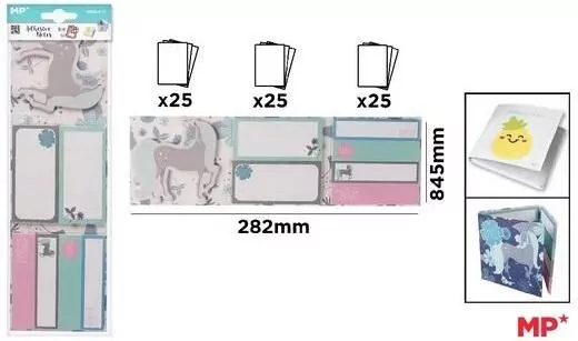 Karteczki samoprzylepne indeksujące 7x25szt - tantis.pl