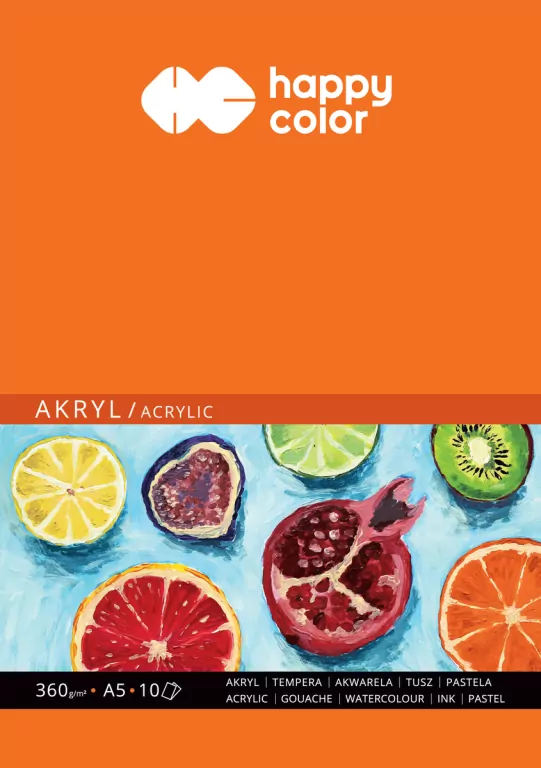 Happy Color. Blok do akrylu ART A5/10K 360g - tantis.pl