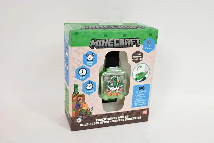 Zegarek edukacyjny z grami Minecraft MIN4148 - tantis.pl